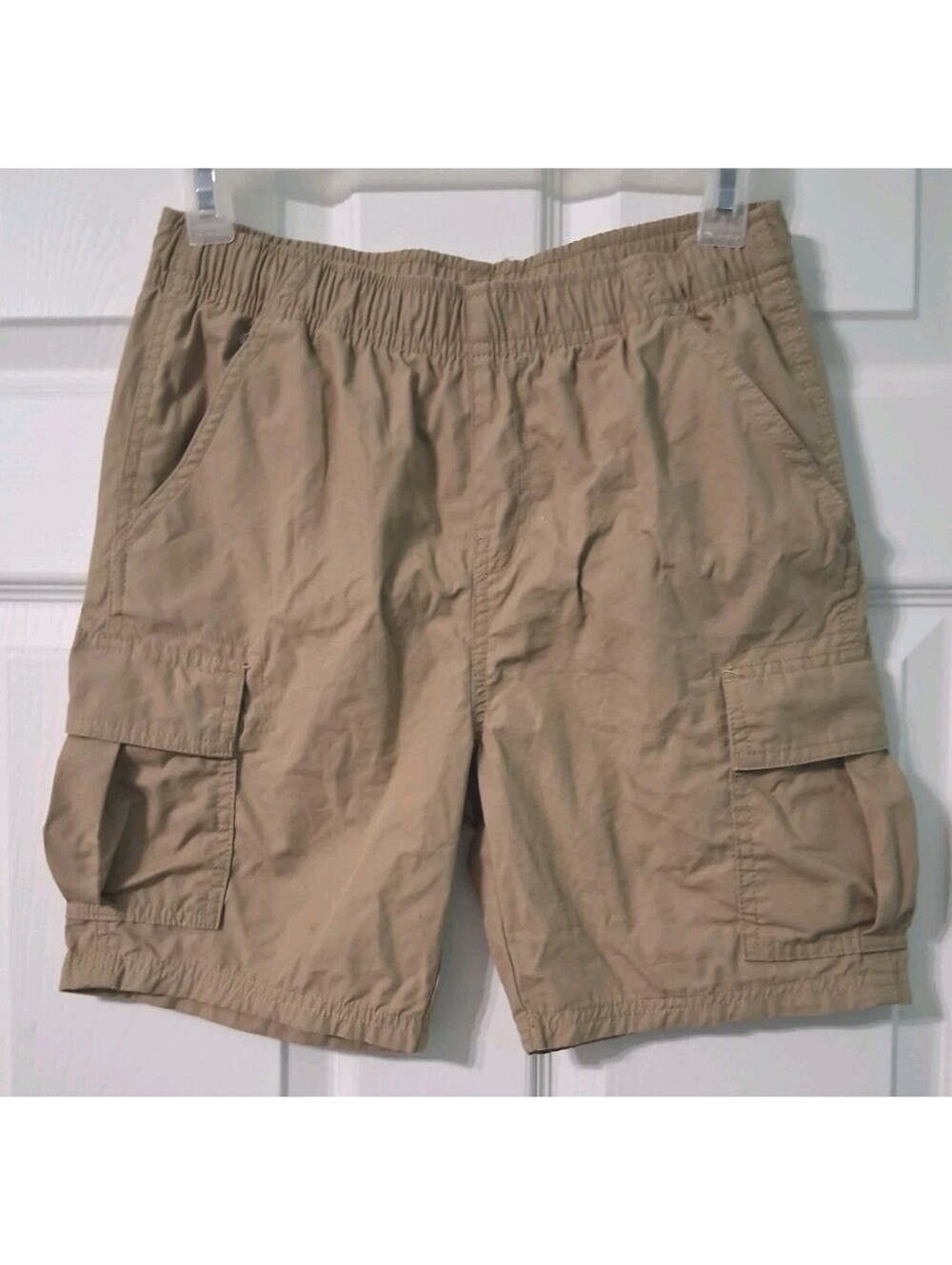 Place, Boys Shorts, Size 10 Husky, 100% Cotton Cargo, Khaki, EUC